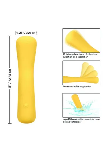 Boundless Mini FlexiWand - Flexible Mini Massager with 10 Intense Functions
