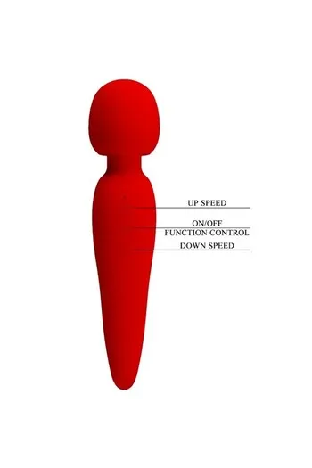 Waterproof Silicone Massager by Pretty Love - 7 Patterns for Bath & Shower