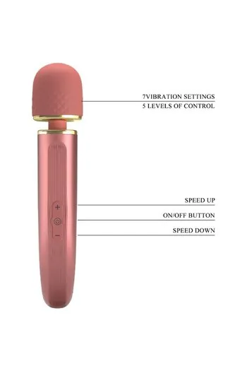 Powerful Pretty Love Massager - 7 Modes, 5 Speeds, USB Rechargeable