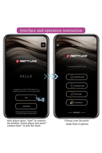 Uovo d'Amore Ricaricabile con App Pretty Love - 12 Funzioni per Piacere Senza Limiti