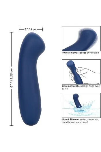 Cashmere Satin G: Powerful Massager in Liquid Silicone | CalExotics