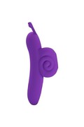 Snail Finger Vibrator - 10 Modes, Rechargeable, Purple Silicone | Pretty Love