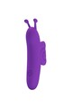 Snail Finger Vibrator - 10 Modes, Rechargeable, Purple Silicone | Pretty Love