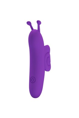 Snail Finger Vibrator - 10 Modes, Rechargeable, Purple Silicone | Pretty Love