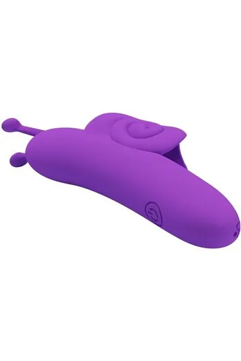 Vibratore a Dito Snail - 10 Modalità, Ricaricabile, Silicone Morado | Pretty Love