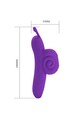 Vibratore a Dito Snail - 10 Modalità, Ricaricabile, Silicone Morado | Pretty Love