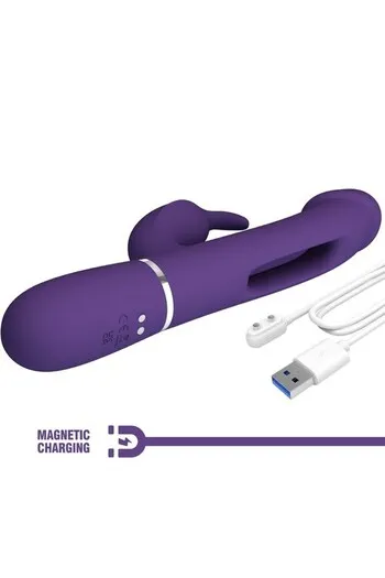 Rechargeable Rabbit Vibrator with Dual Motors | Pretty Love