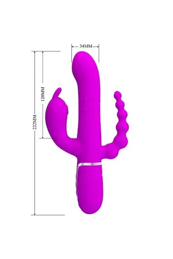 Pretty Love BW-500036 - Triple Vibration with Extra Powerful Stimulation