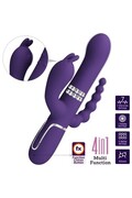 Pretty Love BW-500036-2 - Vibro Rabbit Triplo con Stimolazione Anale | Potenza Massima