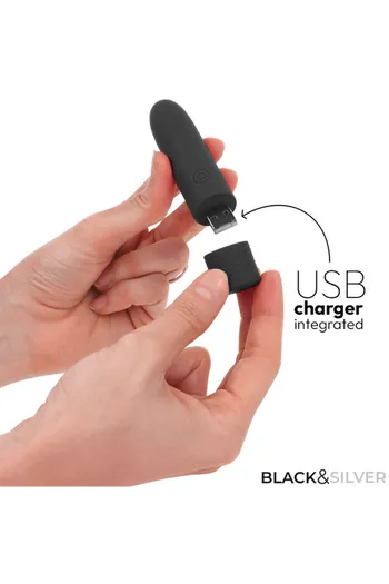 GERI Vibrating Bullet by BLACK&SILVER: Compact, Powerful & Discreet for Intimate Stimulation