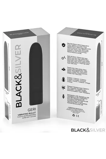 GERI Vibrating Bullet by BLACK&SILVER: Compact, Powerful & Discreet for Intimate Stimulation