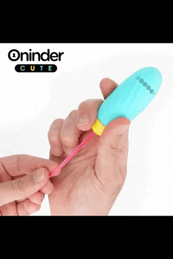 ONINDER CUTE - UOVO VIBRO-ROTANTE IN SILICONE CON GEMMA PER AMORE E PIACERE - APP GRATUITA IN TUTTO IL MONDO