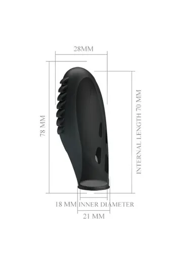 Vibratore per Dita Pretty Love BI-014751 - Sensazioni Intense per Coppie e Solitari