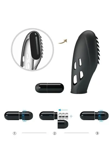 Vibratore per Dita Pretty Love BI-014751 - Sensazioni Intense per Coppie e Solitari