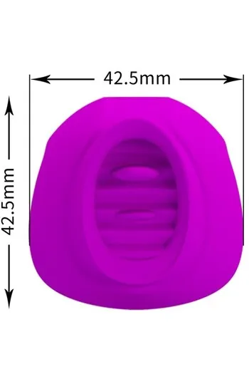 Vibratore a Lingua Pretty Love BI-014753 | 12 Velocità | Silicone Premium