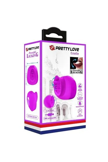 Vibratore a Lingua Pretty Love BI-014753 | 12 Velocità | Silicone Premium