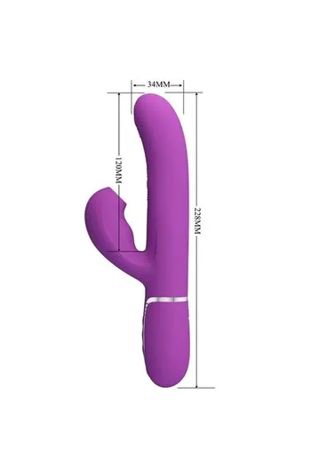 Vibratore Rabbit Multifunzione PRETTY LOVE BW-500015-3 | Piacere Intenso
