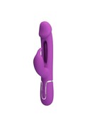 Vibratore a Coniglio Ricaricabile PRETTY LOVE BW-500025-3 - Doppio Motore e Lingua Oscillante