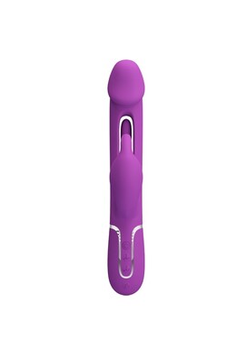 Rechargeable Rabbit Vibrator PRETTY LOVE BW-500025-3 - Dual Motor & Oscillating Tongue