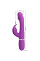 Rechargeable Rabbit Vibrator PRETTY LOVE BW-500025-3 - Dual Motor & Oscillating Tongue