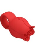 Vibratore a Dito a Forma di Rosa PRETTY LOVE BI-210336 - 10 Modalità di Vibrazione