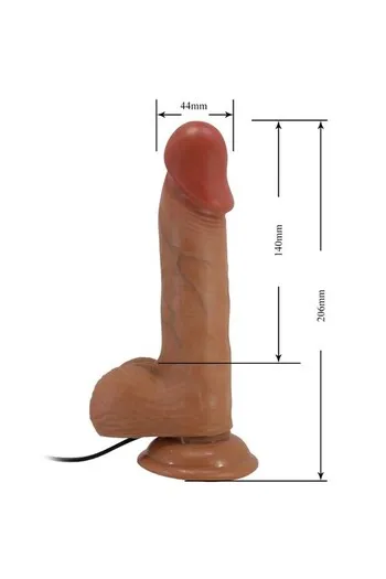 Curved Realistic Vibrator with Remote Control and Suction Cup | G-Spot Stimulation