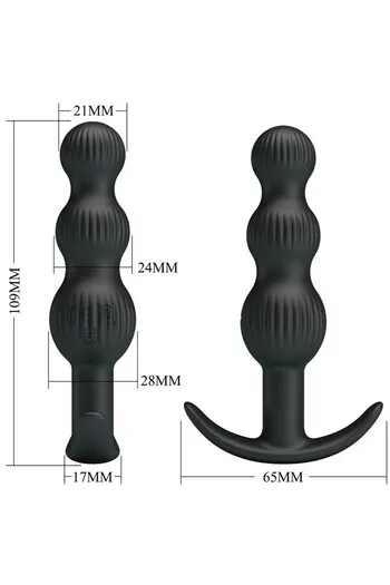 Pretty Love BI-040173 - Giocattolo Anale in Silicone con Vibrazioni | 10 Modalità