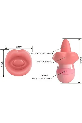 Pretty Love Kylee: Tongue Stimulator with 10 Licking Modes | Premium Intimate Toy