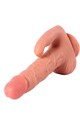 Realistic Dildo with Clitoral Stimulator and Vibration