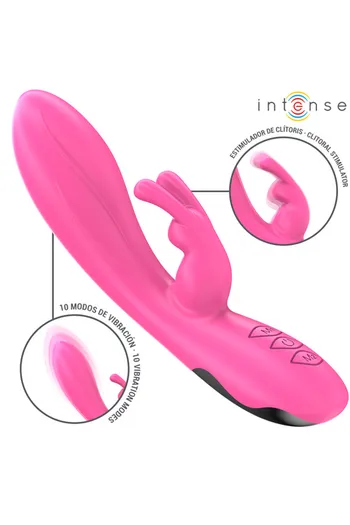 Vibratore Rabbit RANDALL di INTENSE | 10 Modalità, Silicone ABS, Impermeabile