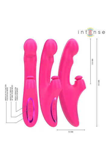 EMI Vibratore 3 in 1: Vibrazione, Suzione e Stimolazione Diretta | INTENSE