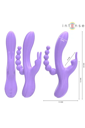 MIKO Vibrazione Tripla: Stimolazione Vaginale, Clitoridea e Anale Simultanea | INTENSE