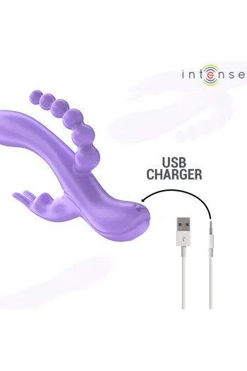 MIKO Triple Vibrator: Simultaneous Vaginal, Clitoral & Anal Stimulation | INTENSE