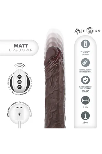 MATT Dildo Realistico MR INTENSE - Vibrazione e Penetrazione Dinamica