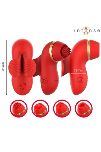 INTENSE: Multifunction Vibrator with 4 Interchangeable Heads | Discover Customized Pleasure
