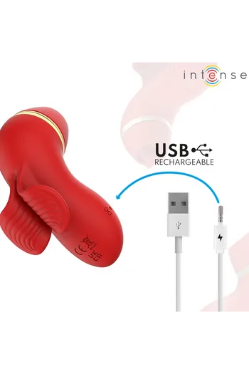 INTENSE: Multifunction Vibrator with 4 Interchangeable Heads | Discover Customized Pleasure