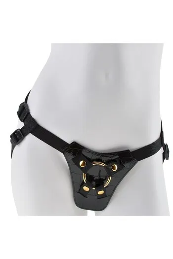 Arnese Designer Strap-on di Lusso - PVC e Lattice per Esperienze Indimenticabili