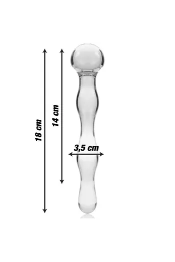 Nebula Series Anal Plug in Borosilicate Glass