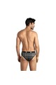Men' Microfiber Boxer Briefs with Plaid Print