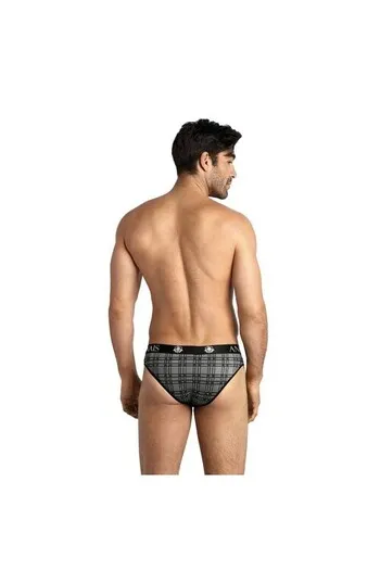 Men' Microfiber Boxer Briefs with Plaid Print