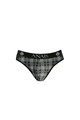 Men' Microfiber Boxer Briefs with Plaid Print