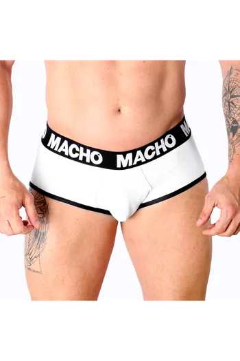 Macho White Briefs - Classic Men' Underwear with Lift and Maximum Comfort