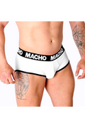 Slip Macho Bianco - Slip Uomo Classico con Realce e Massima Comodità