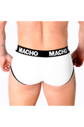 Slip Macho Bianco - Slip Uomo Classico con Realce e Massima Comodità