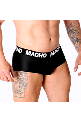 BLACK MACHO BRIEFS - Classic Men's Briefs with Enhancement & Ultimate Comfort
