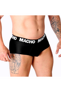 SLIP MACHO NERO - Slip Uomo Classico con Realzo e Massima Comodità