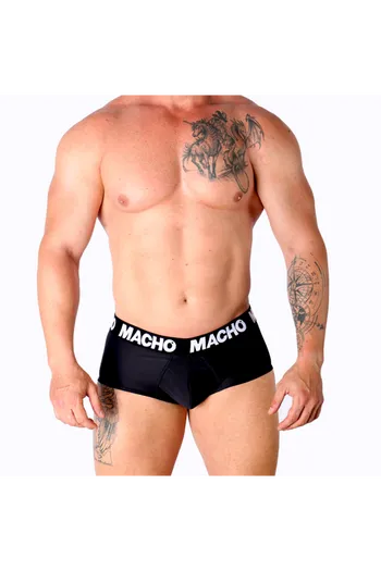 SLIP MACHO NERO - Slip Uomo Classico con Realzo e Massima Comodità