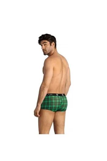 Men' green and black checkered lycra shorts