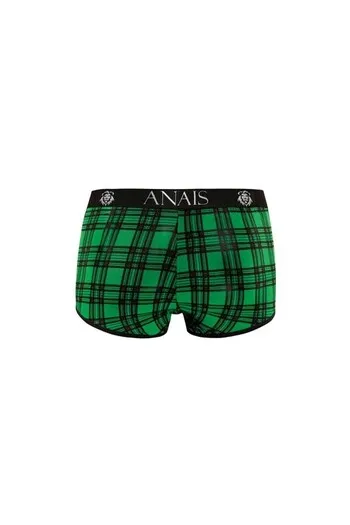 Men' green and black checkered lycra shorts