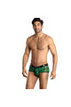 Sexy men's briefs in soft green and black checkered lycra
